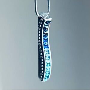 Brighton Spectrum Pendant Necklace in Sapphire Blues